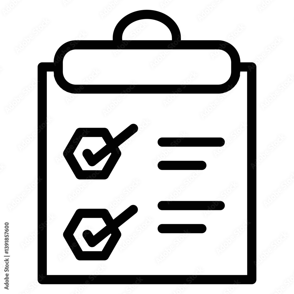 Poster analysis data file line icon