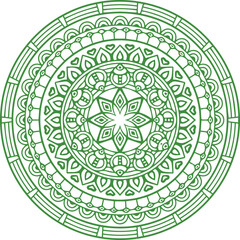 Beautiful Mandala Art and Vector Mandala Design Image.