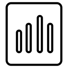 Barchart Graph User Line Icon