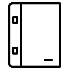Files Folders Holder Line Icon