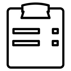 Task Report File Line Icon