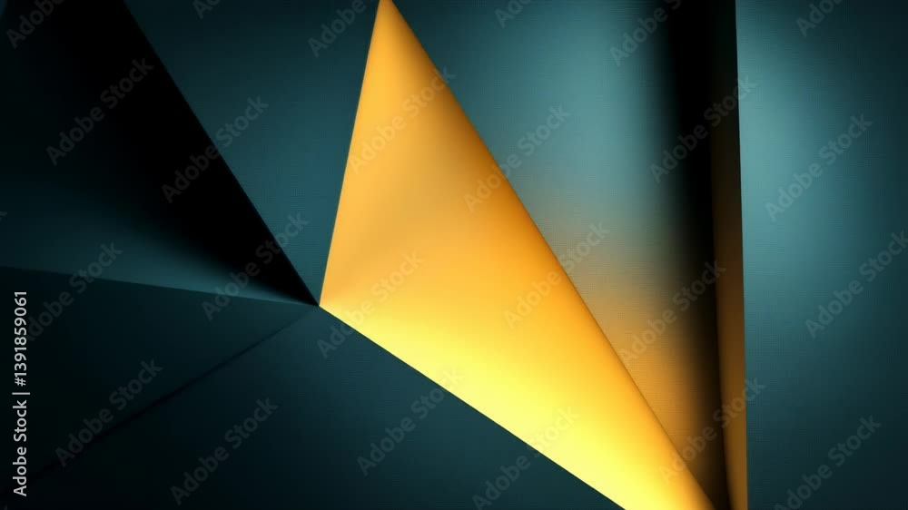 Poster modern abstract geometric design with contrasting dark and light angles in a minimalist setting