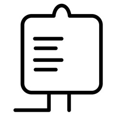 Blood Drip Infusion Line Icon