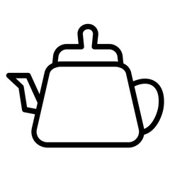 Drink Green Tea Line Icon