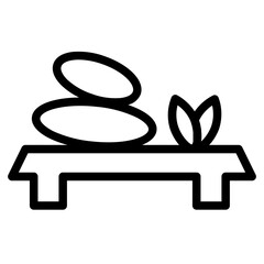 Stones Spa Wellness Line Icon