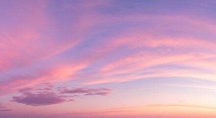 Fototapeta premium Pastel Hues of Evening Sky AI Generated