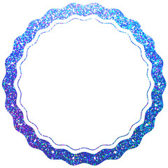 ホログラム_フレーム_丸