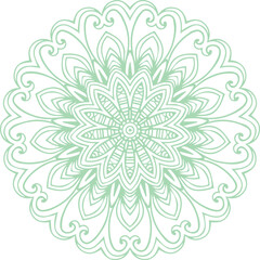 Beautiful Mandala Art and Vector Mandala Design Image.