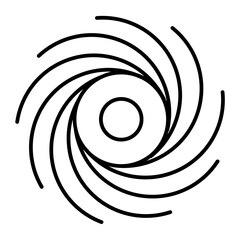 black hole outline icon