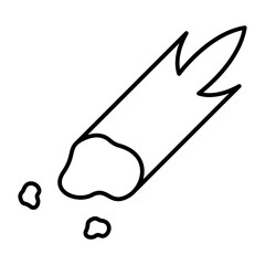 comet outline icon