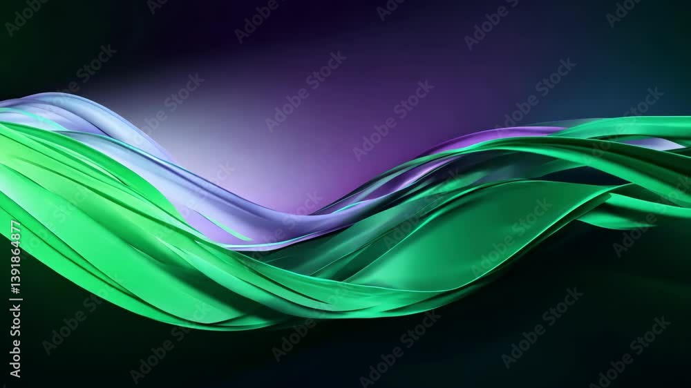 Poster current 3d digital sound waves or data transfer process. abstract concept of big data analysis, arti