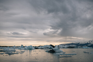 Obraz premium the Glacier Lagoon in Iceland