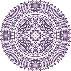 Beautiful flower art and mandala vector design