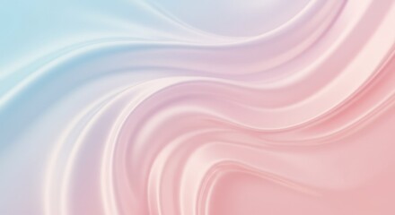 Abstract Pastel Swirls: Dreamy Pink and Blue Fluid Background