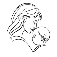 mother and baby icon picture