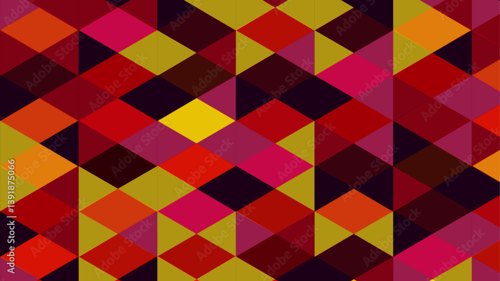 Poster abstract colorful seamless geometric pattern polygon mosaic vector background illustration. modern g