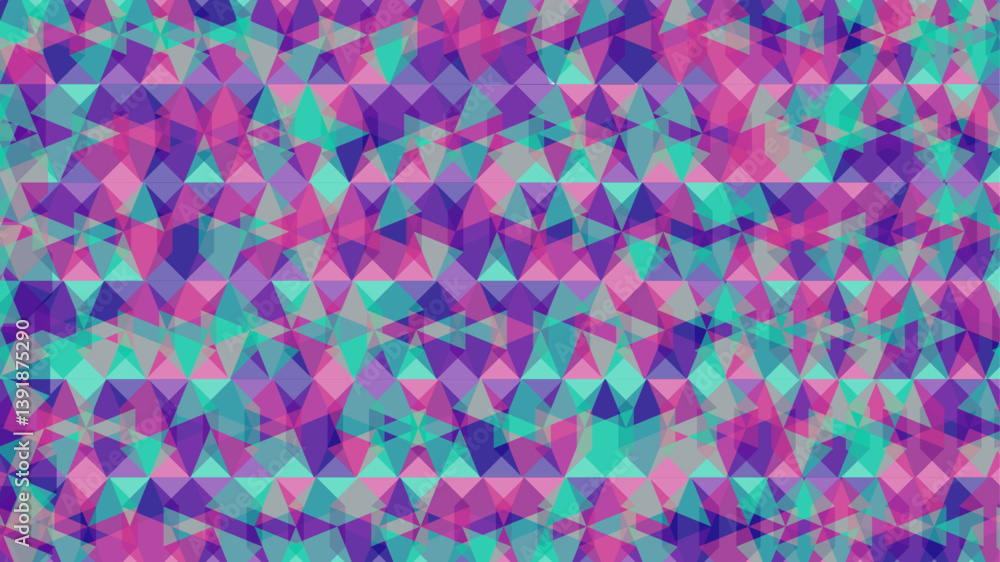 Poster abstract colorful seamless geometric pattern polygon mosaic vector background illustration. modern g