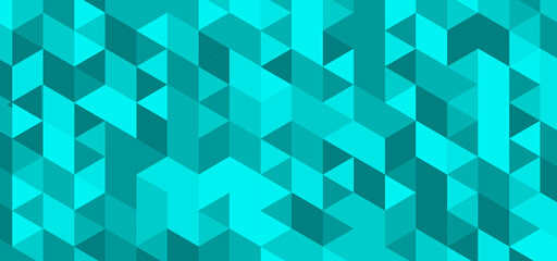 Abstract colorful seamless geometric pattern polygon mosaic vector background illustration. Modern geometric abstract seamless pattern vector background. Colorful trendy low poly background design.