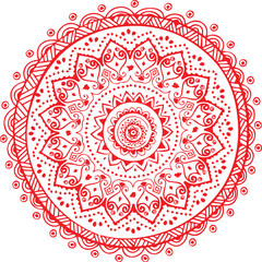 Beautiful Mandala Art and Vector Mandala Design Image.