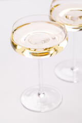 A sparkling glass of champagne