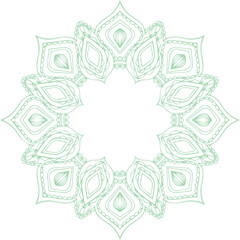 Beautiful Mandala Art and Vector Mandala Design Image.