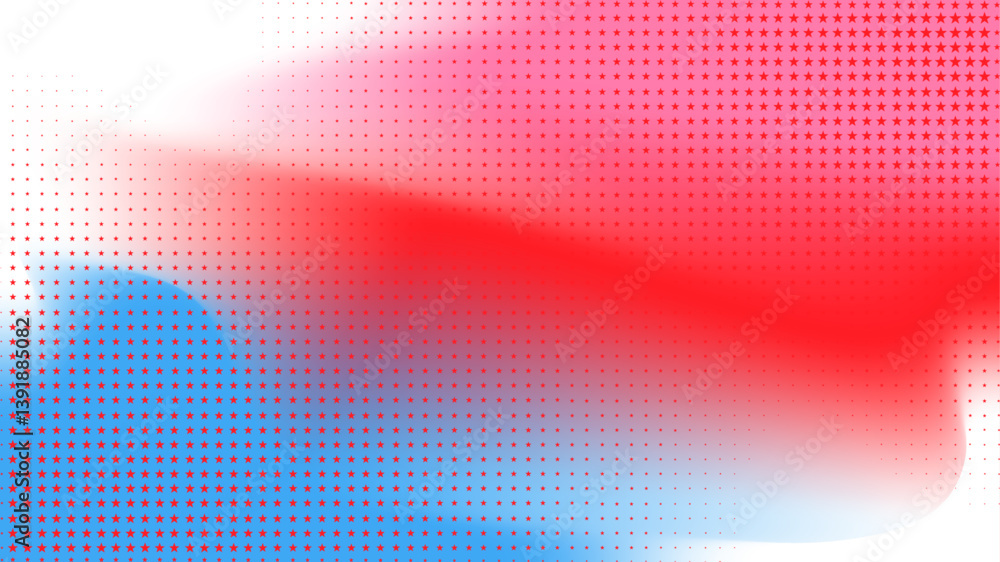 Aufkleber abstract blue and pink gradient mesh background with halftone pattern. modern background for technol