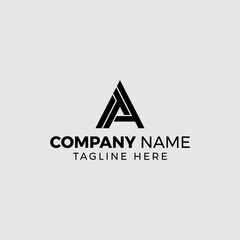Modern AT TA Monogram Logo Design &ndash; Minimalist Geometric Lettermark for Tech and Business Branding