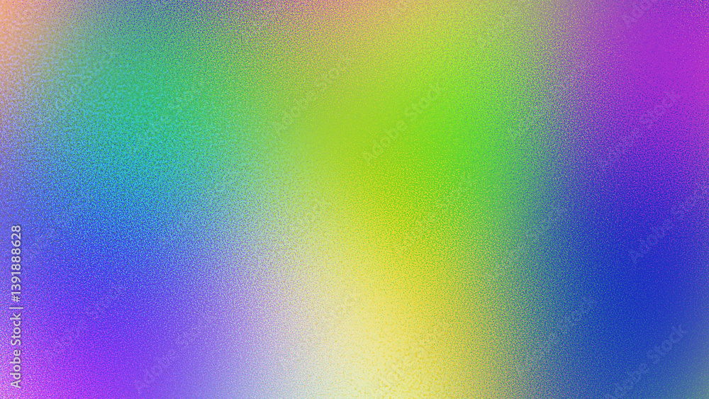 Aufkleber rainbow blurred transparent gradient background. transparent gritty sand noise overlay background. p