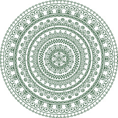 Beautiful Mandala Art and Vector Mandala Design Image.