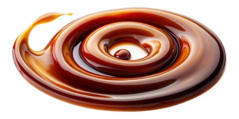 Swirling Delicious Brown Liquid Coffee Caramel Chocolate Abstract Background