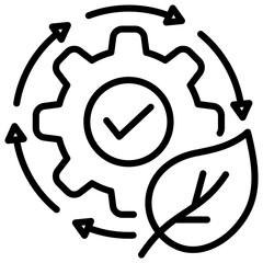 Sustainability Outline Icon