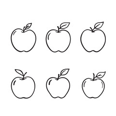 Fresh Sugar Apple Line Art Vector Illustration