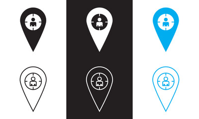 Mobility icon. Vector illustration. isolated on white and black background. EPS 10