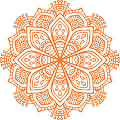 Beautiful Mandala Art and Vector Mandala Design Image.
