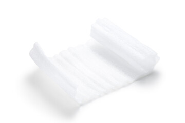 Polystyrene foam. Packaging material shockproof ​for ​fragile parcel