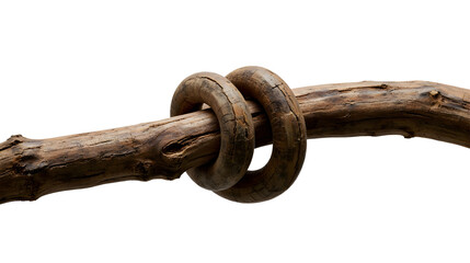 Obraz premium Intertwined Tree Branches Symbolizing Unbreakable Sibling Bond