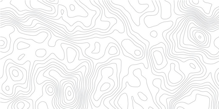 Abstract Vector Topographic Map Background in Monochrome White with Paper-Cut Relief Aesthetic for Minimalist Design Concepts, Landscape Analysis, and Data Visualization