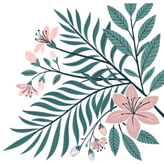Tropical and Floral Botanical Vector Patterns for Creative Projects