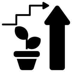 Growth Glyph Icon