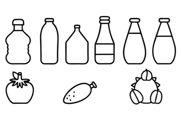 Kefir Line Art Simple Drawing for Healthy Beverage Artwork  