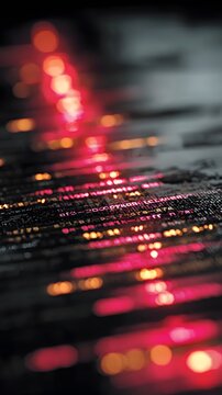 Massive parallel processing of language data, layered AI computation nodes in seamless operation, abstract technology theme, dynamic AI interface