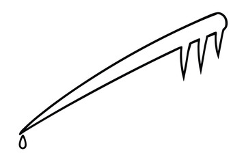 vector illustration of an ice
