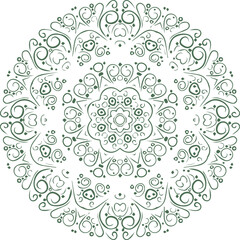 Beautiful Mandala Art and Vector Mandala Design Image.