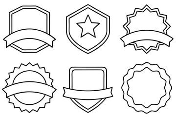 Label Maker Line Art Creative Drawing for Modern Illustration  