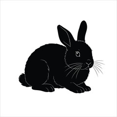 Bunny Silhouette, Rabbit Silhouette, Cute Bunny Art, Bunny Vector, Bunny Clipart, Bunny Icon, Bunny Outline, Bunny Shape, Bunny Drawing, Bunny Image, Bunny Graphic, Bunny Design, Bunny Logo, Bunny Tat