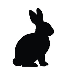 Bunny Silhouette, Rabbit Silhouette, Cute Bunny Art, Bunny Vector, Bunny Clipart, Bunny Icon, Bunny Outline, Bunny Shape, Bunny Drawing, Bunny Image, Bunny Graphic, Bunny Design, Bunny Logo, Bunny Tat