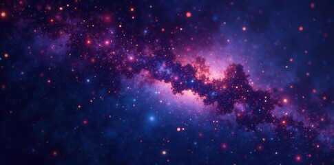 Fototapeta premium Stellar Background of Twinkling Celestial Bodies , night sky, stars, outer space