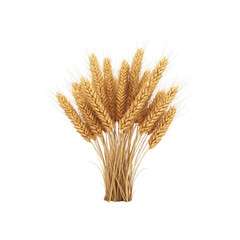 Fototapeta premium Golden Wheat Sheaf Abundant Harvest Symbol