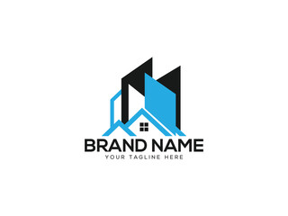Real estate logo set. Luxury realty logo collection. Building, architecture and construction logo.	