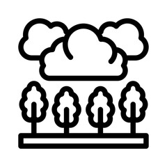 cloud line icon